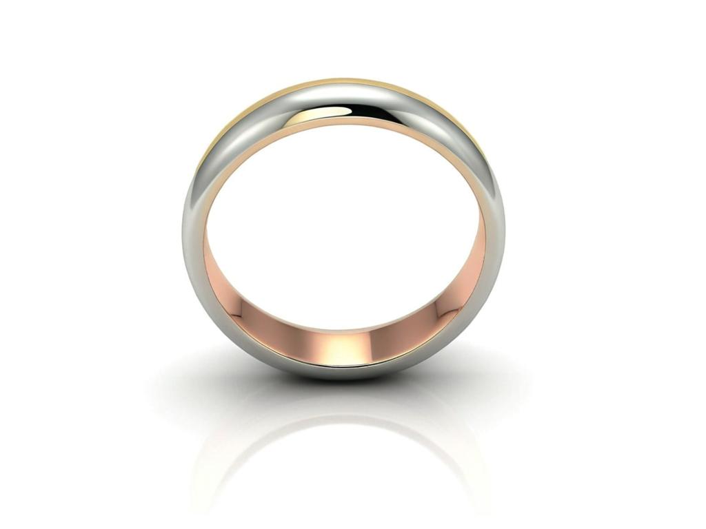 Argollas Bi Gold & Silver